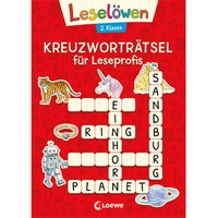 Leselöwen Kreuzworträtsel für Leseprofis - 2. Klasse (Rot) von Loewe
