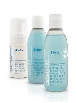 Lofty Pflege-Set 4 Perücken-Shampoo Perücken-Balsam Frisierschaum für Perücken-Pflege Kunstfaser von Lofty