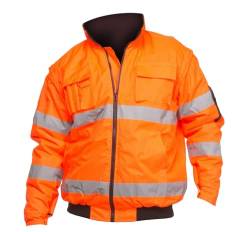 Logista Reflektor-Pilotenjacke, Charlie Barato®, fluoreszierend orange (M) von Logista