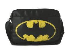 Batman Vintage Logo Tasche/ Freizeit Bag , quer, schwarz von Logoshirt