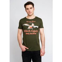 LOGOSHIRT T-Shirt Coyote mit großem Looney Tunes-Druck von Logoshirt