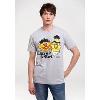 LOGOSHIRT T-Shirt Ernie & Bert - Havin`Fun mit Retro-Print von Logoshirt