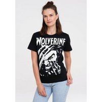LOGOSHIRT T-Shirt Marvel Comics - Wolverine mit lizenziertem Print von Logoshirt