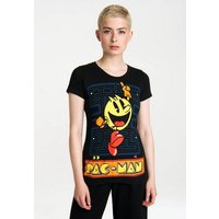 LOGOSHIRT T-Shirt Pac-Man - Jumping mit tollem Pac-Man-Print von Logoshirt