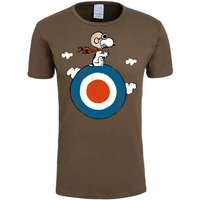 LOGOSHIRT T-Shirt Peanuts - Snoopy Pilot mit lizenziertem Print von Logoshirt