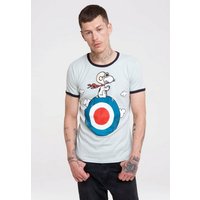 LOGOSHIRT T-Shirt Peanuts - Snoopy Pilot mit lizenziertem Print von Logoshirt