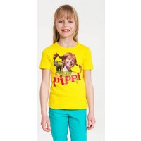 LOGOSHIRT T-Shirt Pippi Langstrumpf & Herr Nilsson mit Langstrumpf-Frontdruck von Logoshirt