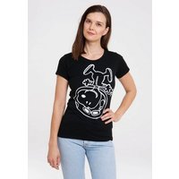 LOGOSHIRT T-Shirt Snoopy - Astronaut mit lizenziertem Originaldesign von Logoshirt