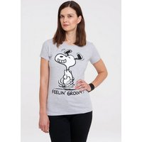 LOGOSHIRT T-Shirt Snoopy – Feelin Groovy! mit lizenziertem Originaldesign von Logoshirt