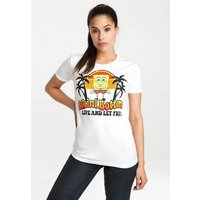 LOGOSHIRT T-Shirt Spongebob – Bikini Bottom mit lizenzierten Originaldesign von Logoshirt