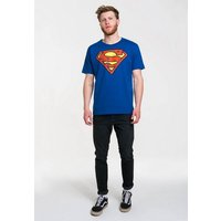 LOGOSHIRT T-Shirt Superman mit coolem Frontprint von Logoshirt