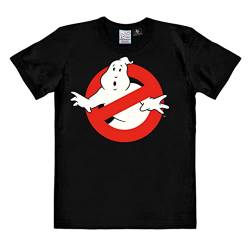 Logoshirt® Ghostbusters I Keine Geister I Logo I T-Shirt Print I Damen & Herren I kurzärmlig I schwarz I Lizenziertes Originaldesign I Größe L von Logoshirt