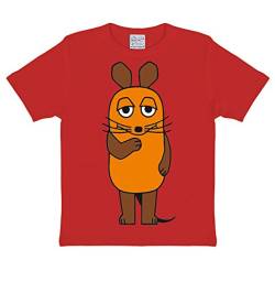 Logoshirt® TV I Die Sendung mit der Maus I Maus I T-Shirt Print I Mädchen & Jungen I kurzärmlig I rot I Lizenziertes Originaldesign I Größe 170-176 von Logoshirt