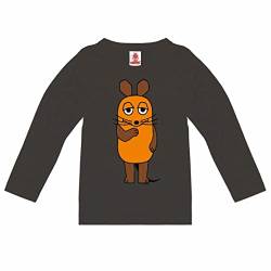 Logoshirt® TV I Sendung mit der Maus I Maus I Langarmshirt Print I Kinder I Mädchen & Jungen I blau-grau I Lizenziertes Originaldesign I Größe 152 von Logoshirt