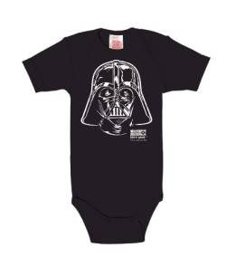 Logoshirt Star Wars - Krieg der Sterne - Darth Vader Baby-Body Kurzarm Junge - Baby Strampler - dunkelblau - Lizenziertes Originaldesign, Größe 62-68 von Logoshirt