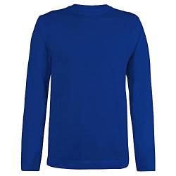 Logostar Basic Bigsize T-Shirt Langarm | Übergrösse Shirt 3XL - 15XL | Herren Langarm T Shirt in Übergröße aus Baumwolle mit Rundhals-Ausschnitt | Royal Blue, 10XL von Logostar