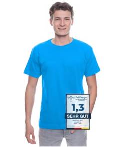 Logostar Basic Bigsize T-Shirt | Übergrösse Shirt 3XL - 15XL | Herren T Shirt in Übergröße aus Baumwolle mit Rundhals | Atoll, 4XL von Logostar