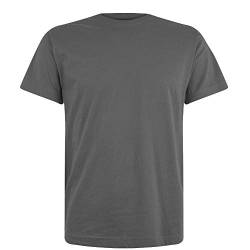 Logostar Basic Bigsize T-Shirt | Übergrösse Shirt 3XL - 15XL | Herren T Shirt in Übergröße aus Baumwolle mit Rundhals | Charcoal, 3XL von Logostar