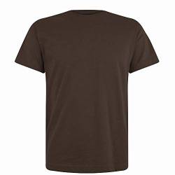 Logostar Basic Bigsize T-Shirt | Übergrösse Shirt 3XL - 15XL | Herren T Shirt in Übergröße aus Baumwolle mit Rundhals | Dark Chocolate, 12XL von Logostar