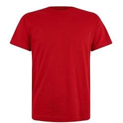 Logostar Basic Bigsize T-Shirt | Übergrösse Shirt 3XL - 15XL | Herren T Shirt in Übergröße aus Baumwolle mit Rundhals | Red, 10XL von Logostar