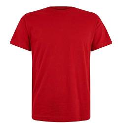 Logostar Basic Bigsize T-Shirt | Übergrösse Shirt 3XL - 15XL | Herren T Shirt in Übergröße aus Baumwolle mit Rundhals | Red, 15XL von Logostar