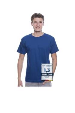 Logostar Basic Bigsize T-Shirt | Übergrösse Shirt 3XL - 15XL | Herren T Shirt in Übergröße aus Baumwolle mit Rundhals | Royal Blue, 15XL von Logostar