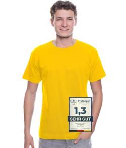 Logostar Basic Bigsize T-Shirt | Übergrösse Shirt 3XL - 15XL | Herren T Shirt in Übergröße aus Baumwolle mit Rundhals | Sunflower, 6XL von Logostar