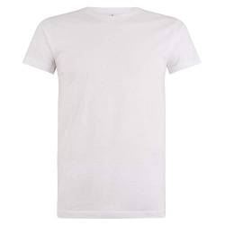 Logostar Basic Bigsize T-Shirt | Übergrösse Shirt 3XL - 15XL | Herren T Shirt in Übergröße aus Baumwolle mit Rundhals | White, 12XL von Logostar