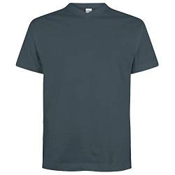 Logostar Basic Bigsize T-Shirt | Übergrösse Shirt 3XL - 15XL | Herren T Shirt in Übergröße aus Baumwolle mit V-Ausschnitt | Charcoal, 10XL von Logostar