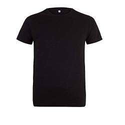 Logostar Long Fit T-Shirt | Herren T-Shirt extra lang XS - 3XL | Longshirt Herren aus Baumwolle mit Rundhals | Black / + 2cm (A), S von Logostar