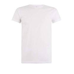 Logostar Long Fit T-Shirt | Herren T-Shirt extra lang XS - 3XL | Longshirt Herren aus Baumwolle mit Rundhals | White / + 2cm (A), L von Logostar