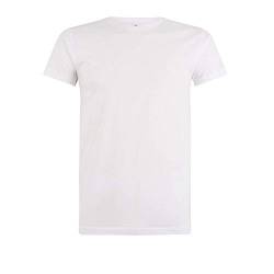 Logostar Long Fit T-Shirt | Herren T-Shirt extra lang XS - 3XL | Longshirt Herren aus Baumwolle mit Rundhals | White / + 2cm (A), S von Logostar