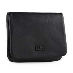 Lois - Geldbeutel & Schlüsseltasche Klein - Schlüsseletui Schlüsseltasche - Schlüsseletui Leder - Autoschlüssel Tasche - Schlüssel Etui 207463, Schwarz von Lois