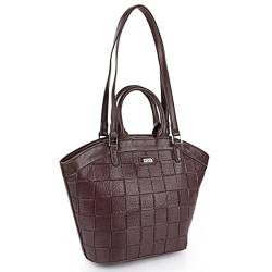 Lois - Handtasche Damen Groß - Elegante Shopper Damen Groß für jeden Anlass, Tasche Damen mit Stil 316581, Braun von Lois