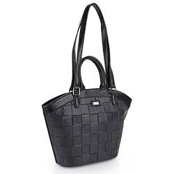 Lois - Handtasche Damen Groß - Elegante Shopper Damen Groß für jeden Anlass, Tasche Damen mit Stil 316581, Schwarz von Lois