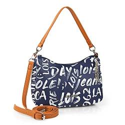 Lois - Handtasche Damen Umhängetasche Damen Klein & Stilvoll Handtasche Damen Umhängetasche Crossbody Bag Damen 316379, Marine Blau von Lois