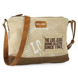 Lois - Handtasche Damen Umhängetasche Damen Klein & Stilvoll Handtasche Damen Umhängetasche Crossbody Bag Damen 318749, Braun von Lois