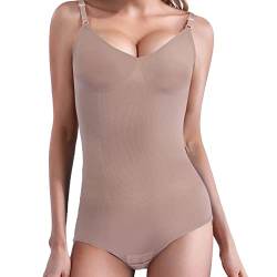 Lollanda Body Shapewear Bauch Weg Body Shaper Verstellbarer Schultergurt Formende Bodys für Damen. (Hautfarbe, M) von Lollanda