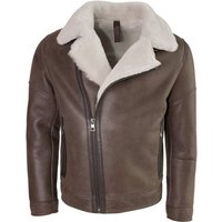 Lolus Lederjacke Edgar Lammfell Herren Lammfelljacke mit hellem und weichem Lammfell von Lolus