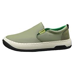 Barfußschuhe Herren Soft Foam Extra Weit Barfußschuhe Sportschuhe Slip on Weiß Hallenschuhe Shuhe Sandplatz Hallen Jogging Walkingschuhe Shoes Erkek SPOR Ayakkabı von Lomelomme