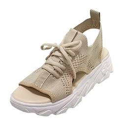 Damen Schuhe Sommer Wandersandalen Lose Einlagen Breite Füße Damenschuhe Plateau Schuhe Weite K Barfuss Women's Sandals Sportsandalen Sommer Schicke Espandrillos Zehentrenner Sneaker von Lomelomme