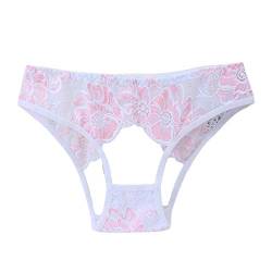 Lomelomme Dursichtige Unterwäsche Damen Tanga Damen Unterwäsche Damen Unterhosen String Damen Bauchweg Slip Damen Pantys Damen Spitze Ouvert Slip Offen Damen Dessous Damen Transparent von Lomelomme