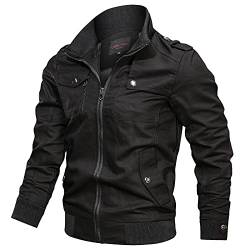 Lomelomme Fliegerjacke Herren Herbst Reißverschluss Mode Bomberjacke Fliegerjacke Freizeit Herbst Winter Blouson Jacke Herbstjacke Sohn Geben Männer Sweatjacke Jacke Pilotenjacke Übergangsjacke von Lomelomme