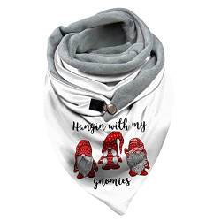 Lomelomme Schal Damen Herren Winter XXL Baumwolle Lässige Wickelschal Schals mit Knopf, Soft Wrap Dreieckschal Lieblingsschal Winterschal Herbstschal Scarf von Lomelomme