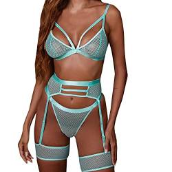 Lomelomme Sexy Kleid Damen Erotisch Erotische Unterwäsche Damen Halterlosen Strümpfe Strapse Weiß Dessous Sexy Sexy Outfit Für Damen Erotisch Für Sex Kostüm Damen Sexy Body Transparent von Lomelomme