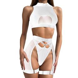 Lomelomme Sexy Outfit Für Damen Strapsen Dessous Set Cosplay Sexy Damen Sexy Body Kinky Sex Dessous Für Die Frau Erotische Damen-Höschen Panties Sexy Ouvert Dessous Damen Sexy Body Harness von Lomelomme