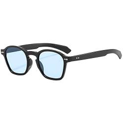 Lomelomme Sonnenbrille Herren Vintage Sonnenbrille Polarisiert für Herren Damen Klassisch 70er Retro Sonnenbrille Pilotenbrille Groß mit UV400 Schutz Hellblau von Lomelomme