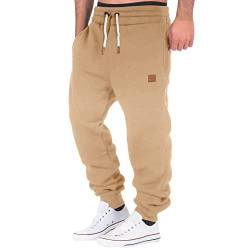 Lomelomme Sporthose Herren - Trainingshose Herren Baumwolle Schwarze Lang Leichte Sporthose Jogginghose Trainingshose Leicht Sport Activewear Track Pants Trachten Mann Schlabberhose Haushose Apparel von Lomelomme