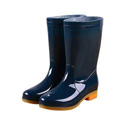 Lomelomme Unisex Gummistiefel Gummi Regenschuhe wasserdicht rutschfest Ultraleicht Regenstiefel Rain Boot Stiefel fur Damen und Heren von Lomelomme