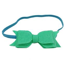 Haarband Retro Kleinkind Baby Mädchen einfarbig Stirnband Bowknot elastisches Haarband für Kleinkinder Funktionsstirnband Blau (Green, One Size) von Lomhmn